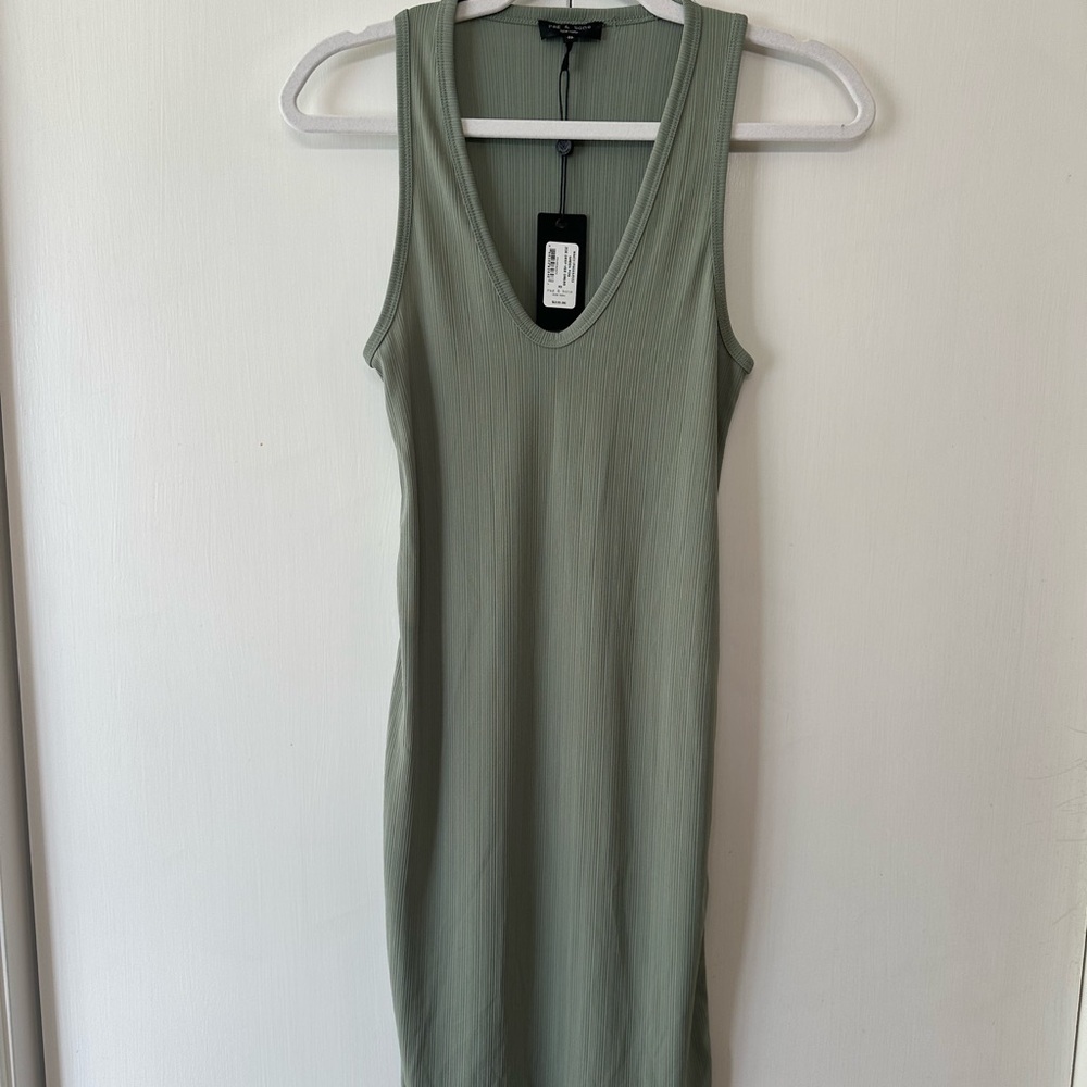 rag & bone NWT Sage Green Midi Dress